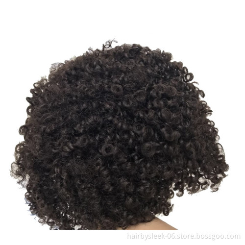 Rebecca Brazilian Wig Short Kinky Curly Virgin Whole Sale For Black Women Short Wigs No Lace Front Natural Color Human Hair Wigs